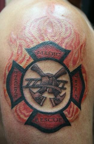 Cat - Firefighter Cross